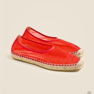 J. Crew Vibrant Red Espadrilles